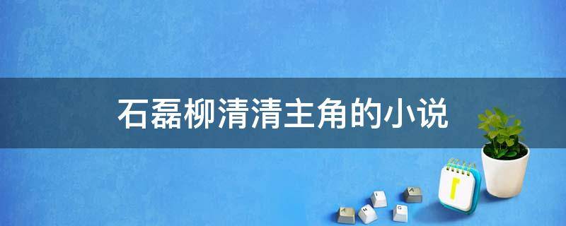 石磊柳清清主角的小说