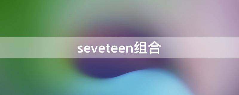 seveteen组合